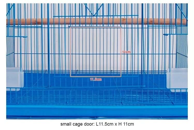 Large Square Custom Metal Wire Collapsible Modern Foldable Travel Parrot Bird Rabbit Pet Animal Carrier Transport Cage House