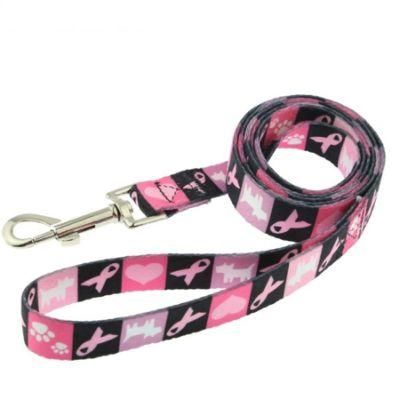 Polyester Dog Leash with Customized Pattern for Pet Dogs