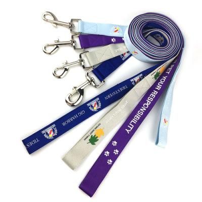 Flat Polyester Climbing Custom Printed Pet Dog Leash