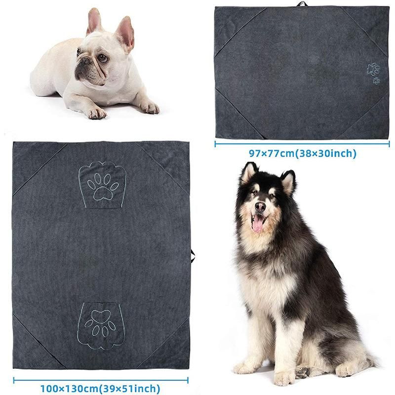 Pet Dog Bathrobe Towel Microfiber Pet Drying Robes Moisture Absorbing Towels
