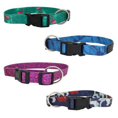 New Style Polyester Printed PVC Coated Webbing Waterproof Dog Collars