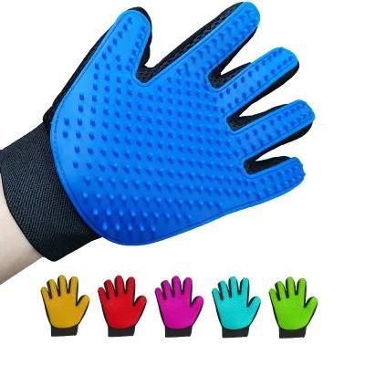 Pet Grooming Brush Dog Silicone Washing Cleaner Glove