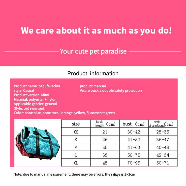 Large Breathable Soft Dog Harness Vest Dog Handle Protective Life Jacket for Swimming