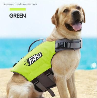 Custom Adjustable Waterproof Printed Reflective Swimming Safety Neoprene Pet Dog Life Jacket Vest