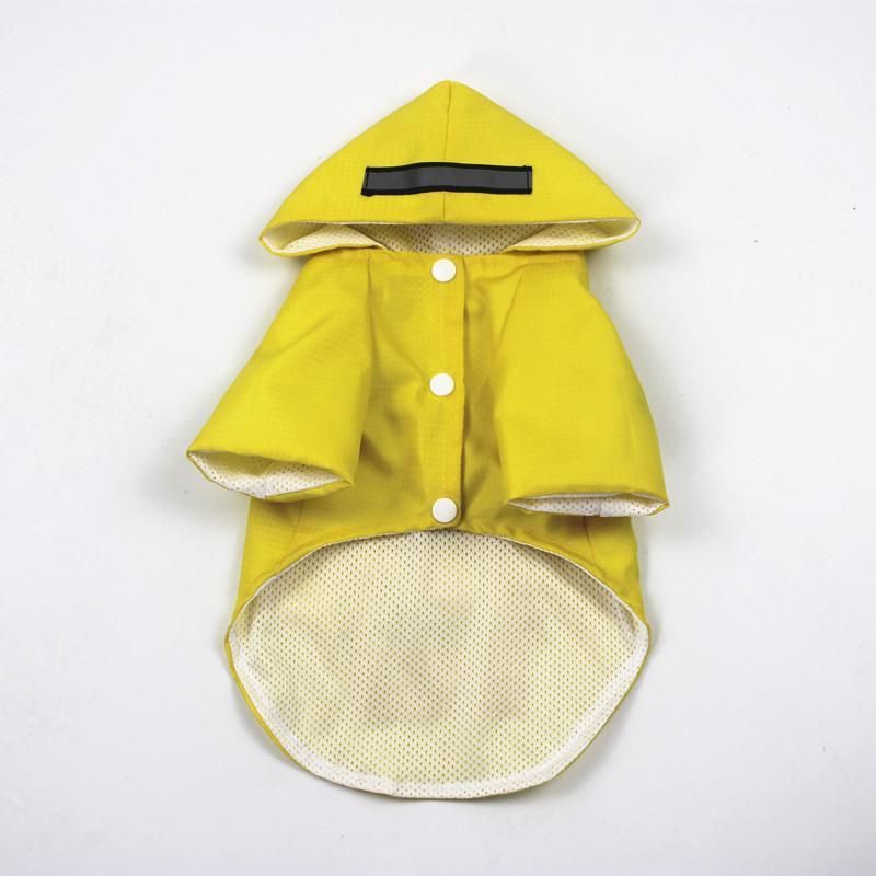 Fashion Hoodie Reflective Waterproof Raincoat Dog Accessories Apparel Pet Clothes