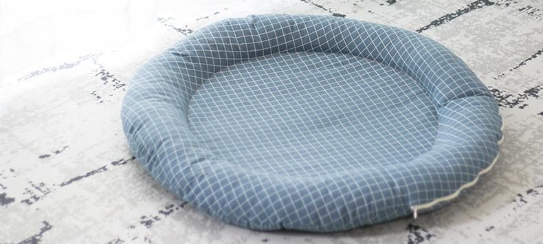 Camas China Cute Modern Round Designer Canvas Cheap Pet Bed Supplies Dog Bed