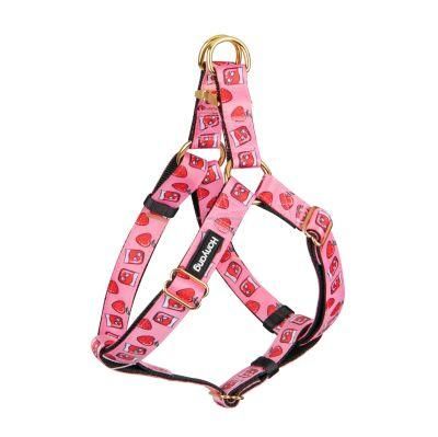 2022 New Collection Easy Walk Luxury Summer Collection No Pull Metal Buckle Dog Harness Polyester Strap Pet Dog Strap Harness