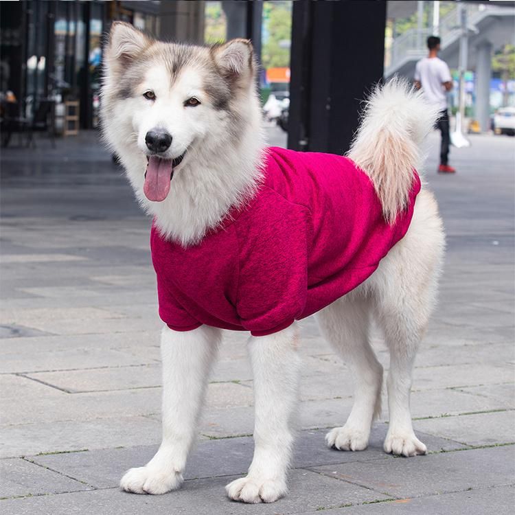 Autumn Winter New Large and Medium-Sized Dog Wool Sweater Warm Comfortable Frontier Golden Fur Pet Clothes