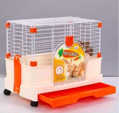 China Animal Cages Factory Supplier Hot Sale Portable Folding Iron Breeding Pet Cage