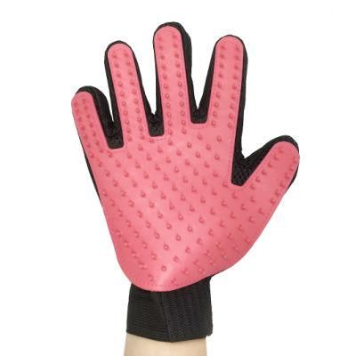 Have in Stock Pet Hair Mud Remover Bathing Deshedding Massaging Glove Silicone Brush Pet Grooming