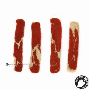 Healthy Dried Duck with Salmon Sandwich Slices Dog Treats Pet Snack