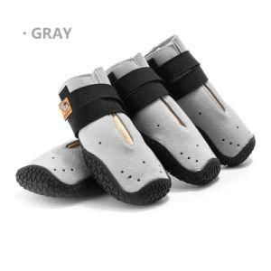 Grey Amazon Hot Sale Outdoor Anti Slip Pet Waterproof Pet Dog Shoes