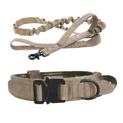 Dog Leash Tactical Collar Nylon Dog Collar Large