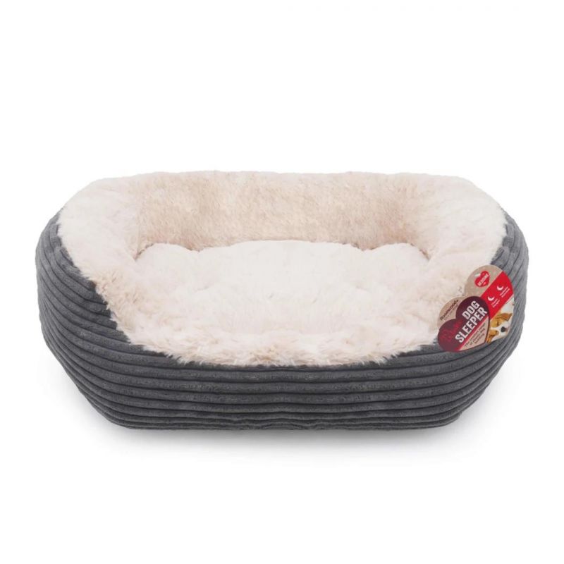 Pet Small Dog Bed Warm House Solid Colored Square Bed