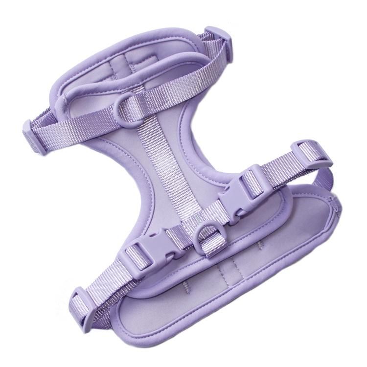 Personalized Most Popular Super Comfort Breathable Adjustable Soft Neoprene Air Layer Dog Harness with Plastic Buckle/Factory Price
