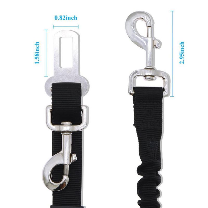 Nylon Adjustable Elastic Bungee Pet Dog Leash Car Seat Belt
