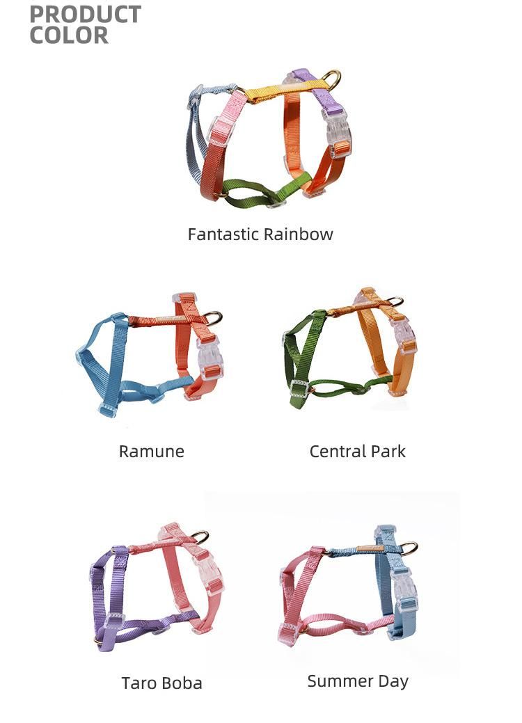 Pet Supplies Quick Release No Pull Luxury Dog Harness Personalized Pastel Full Size Dog Harness for Puppy Medium Large Dog