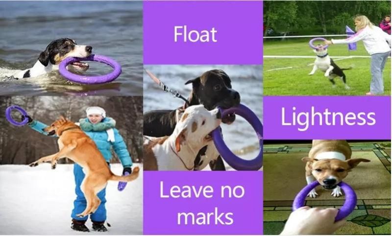 EVA Floating Pet Pull Ring Dog Chew Interactive Training Toy