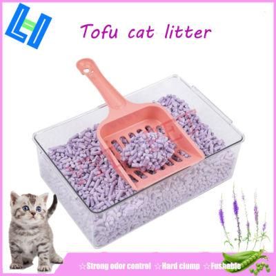 Factory Price OEM 3mm Tofu Cat Litter with Lavender Scent