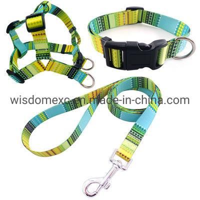 Dog Leash 120cm Adjustable Dog Collar Logo Printed Harness