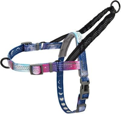 Custom Design Webbing Dog Harness with Bungee Handle