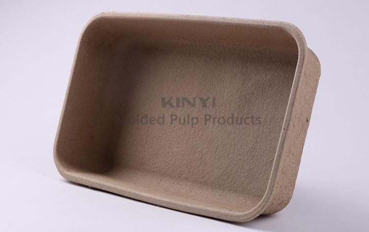 Customized Paper Pulp Molded Disposable Cat Litter Tray Waterproof