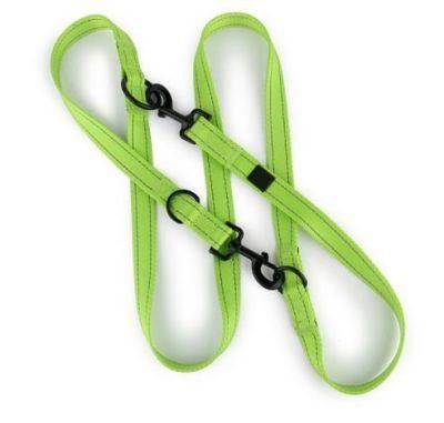 Five Uses Adjust Nylon Dog Leash Multifunctional Dual Dog Leash with Two Hooks
