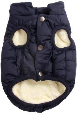 2 Layers Fleece Lined Warm Dog Jacket for Puppy