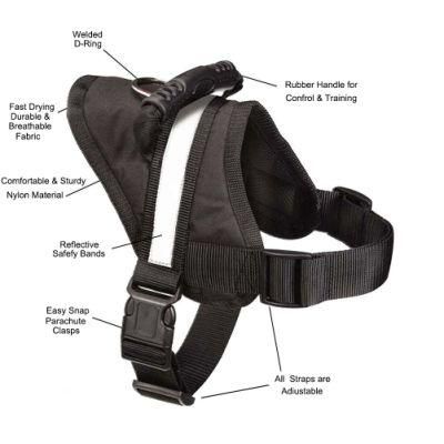 Big Dog Harness Soft Reflective No Pull Vest for Medium to Large Dogs