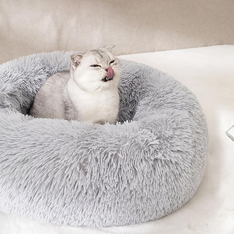Wholesale Plush Donut Dog Bed for Small Dogs