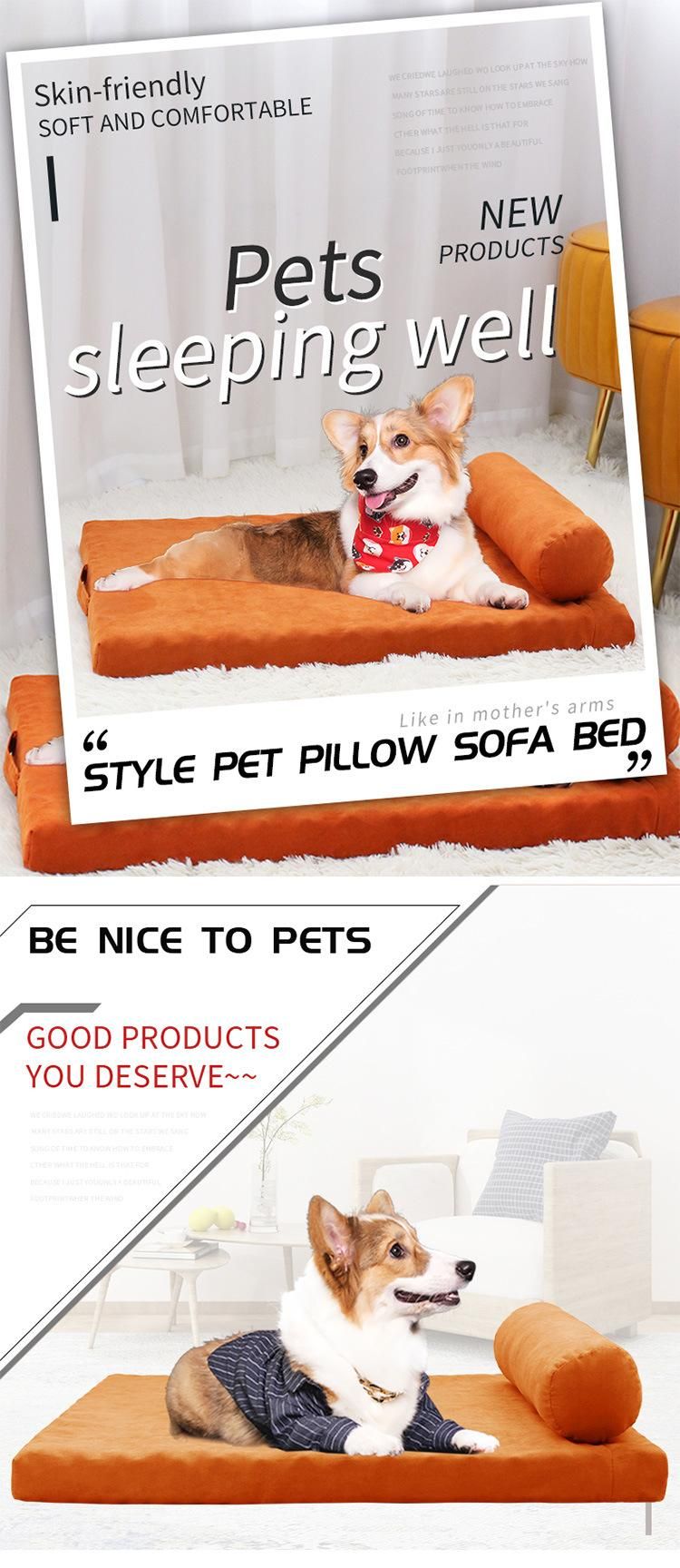 Customized Pet Beds Eco-Friendly Removable Washable Memory Foam Dog Bed