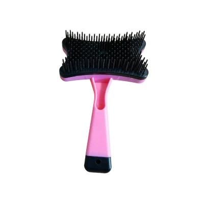 Wholesale Puppy Cat Comb Hair Brush Plastic Pet Dog Grooming Supplies Brushes Products Pink