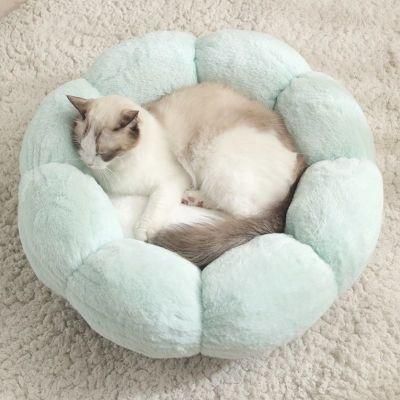 Manufacturer Wholesale Multi Colors Luxury Donut Round Plush Dog Pet Cat Bed