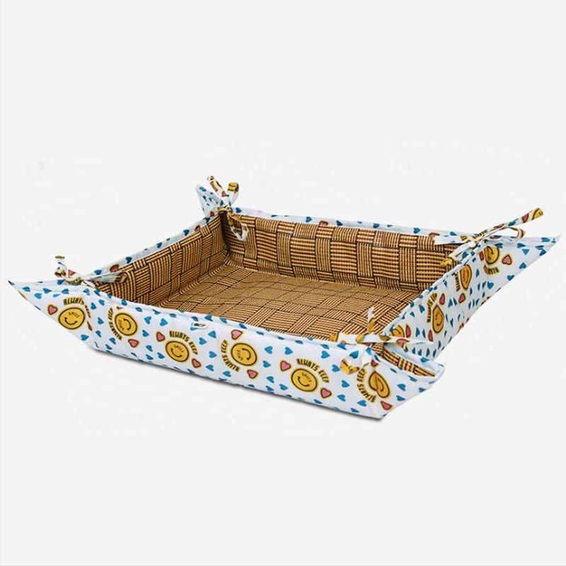 in Stock Summer Mat Small Dog Cooling Bed Pet Beds & Accessories Rattan Pet Bed