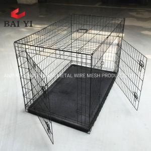 Wholesale Stocked Feature Cast Iron Dog Crates with Casters