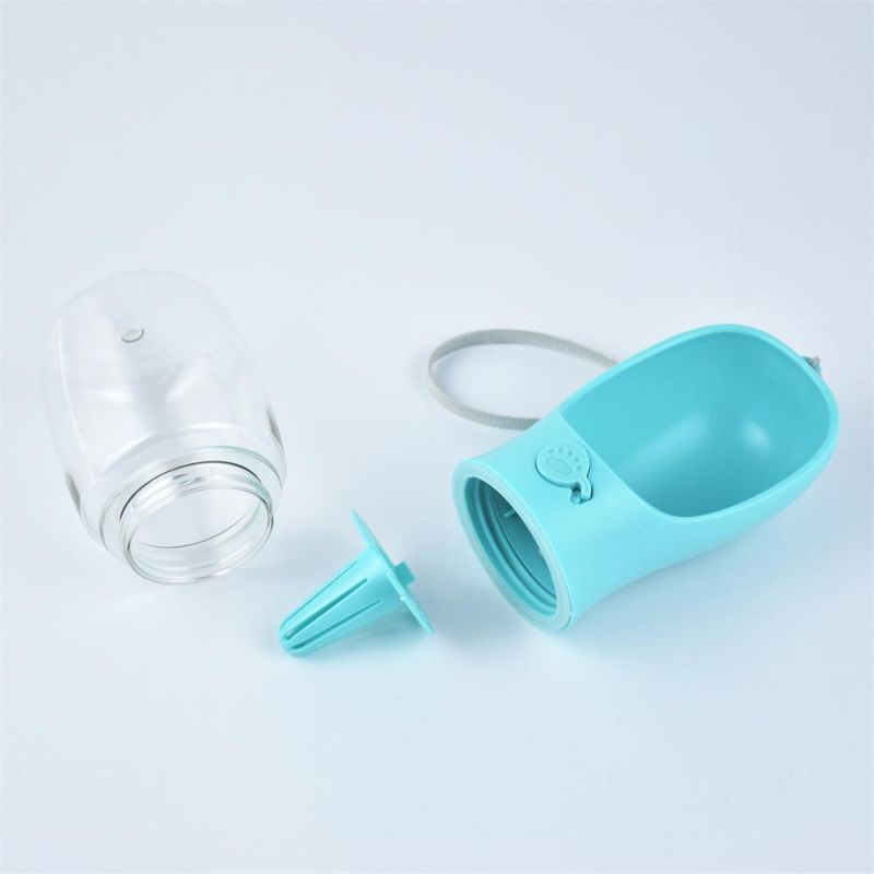 Plastic Convient Portable Water Feeding Bottle and Bowl