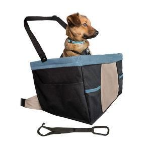 Pet Reinforce Car Booster Seat for Dog Portable and Breathable Bag with Seat Belt Dog Carrier