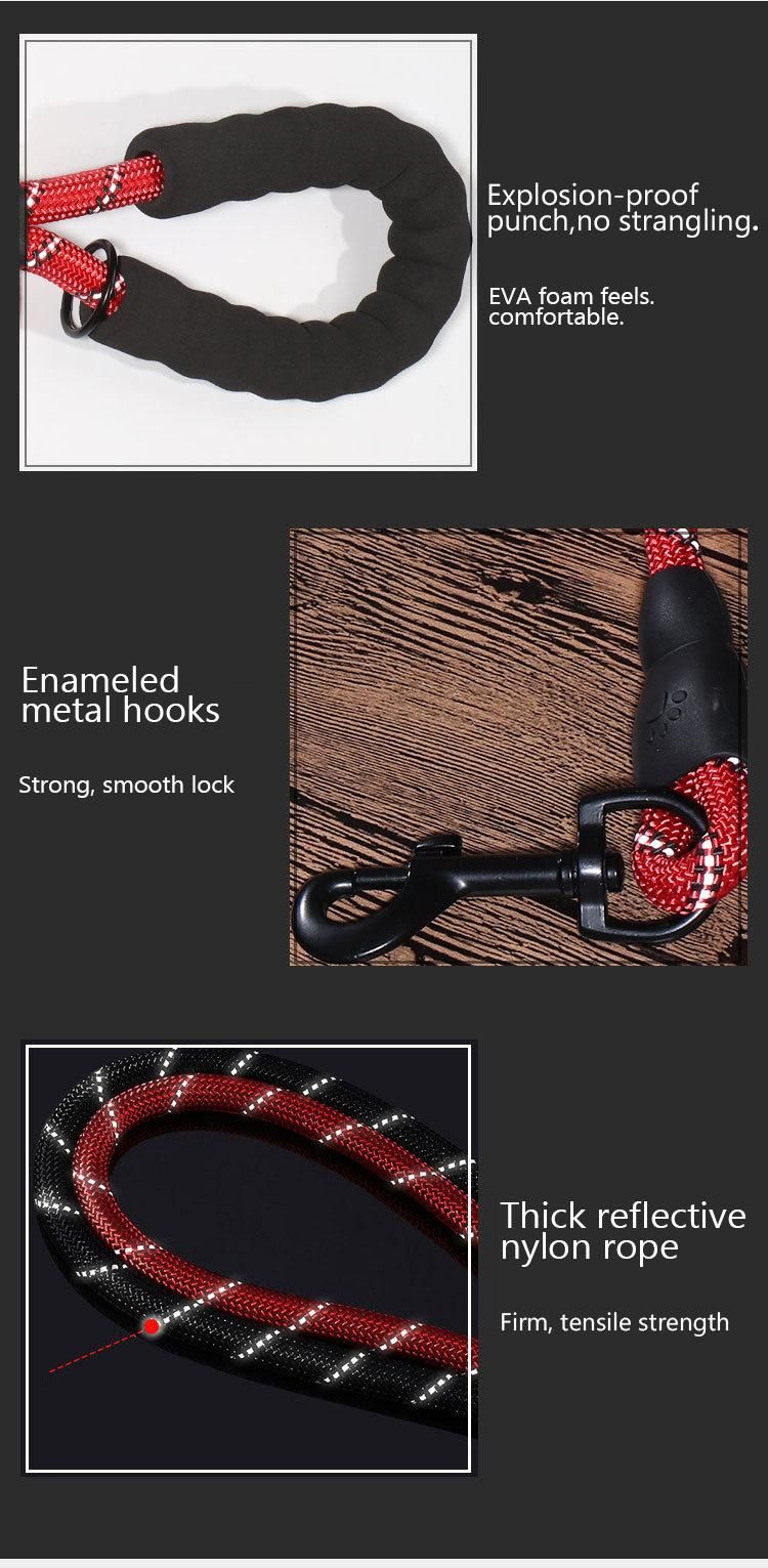 Wholesale Adjustable Slip Luxury Nylon Rope Custom Print Logo Pet Retractable Dog Leash for Dog