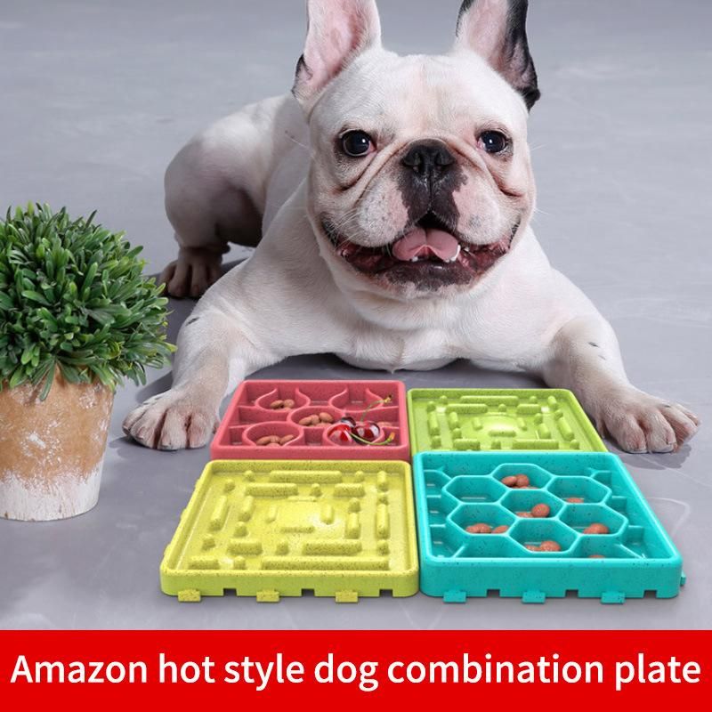 4-Pack Anti-Choke Pets Bowl Dog Slow Feeder Bowl Dog Bowls