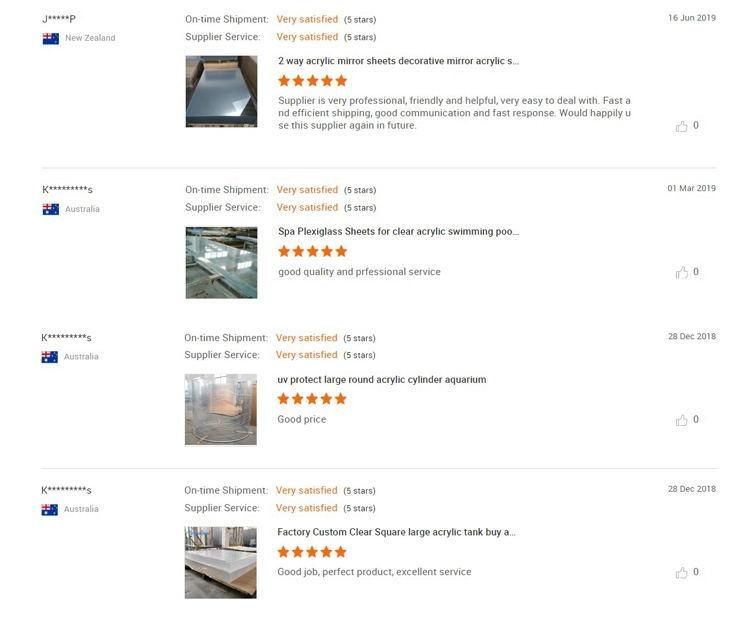 Customized Large Transparent Aquarium Plexiglass Aquarium Tunnel
