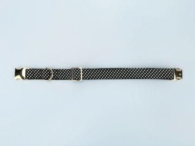 Customized DOT Patterns Fashion Dog Collar with Metal Buckle