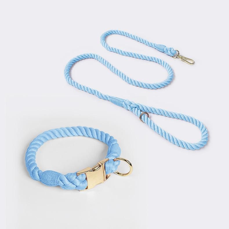 Wholesale Ombre Dog Leash Durable Dog Rope Leash Colorful Dog Collar and Leash Set