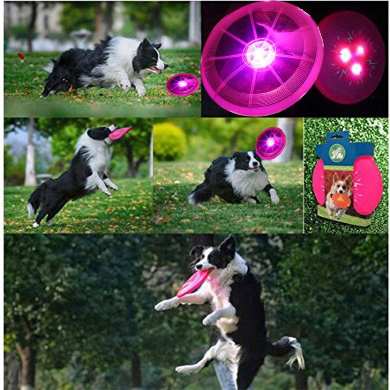 LED Light up Frisbee Multi Function Luminous Throwing Toys