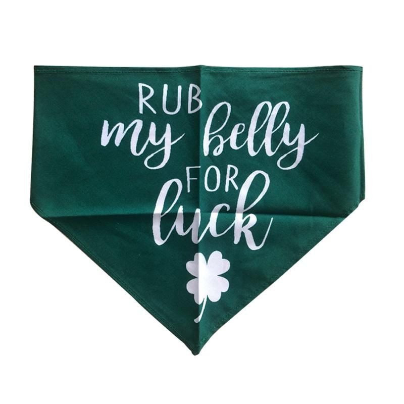 Custom Printed Soft 100% Cotton Pet Scarf Triangle