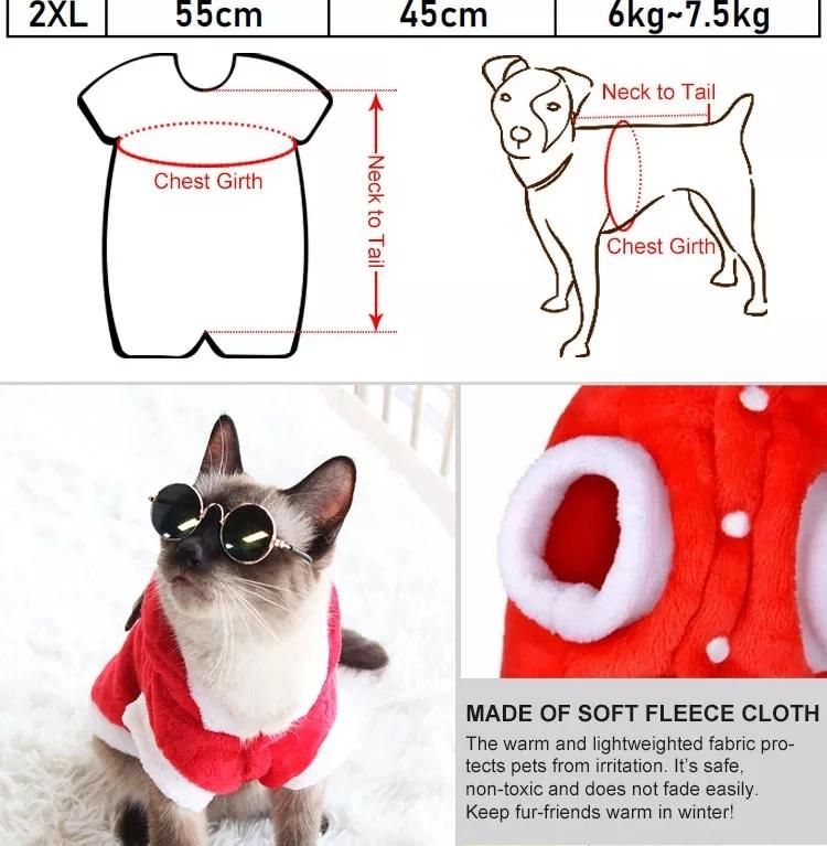 Custom Pet Clothes Reindeer Christmas Costume Puppy Winter Clothing Wholesale