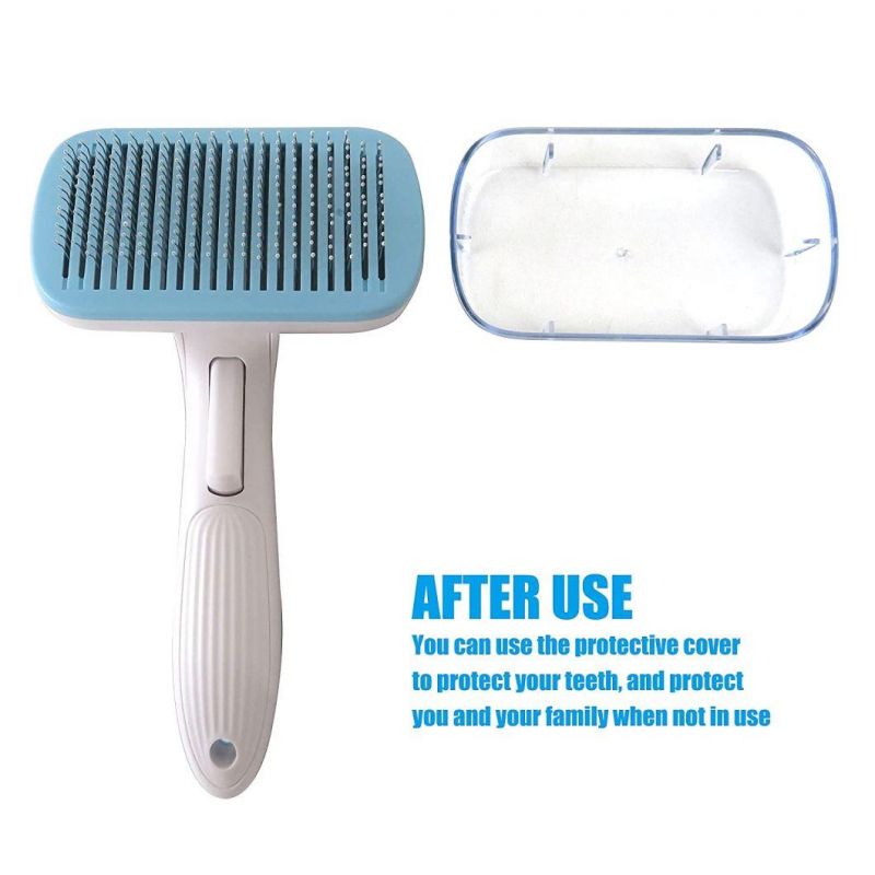 Pets Grooming Pet Hair Remover Brush Auto-Clean Dog Cat Hair Brush