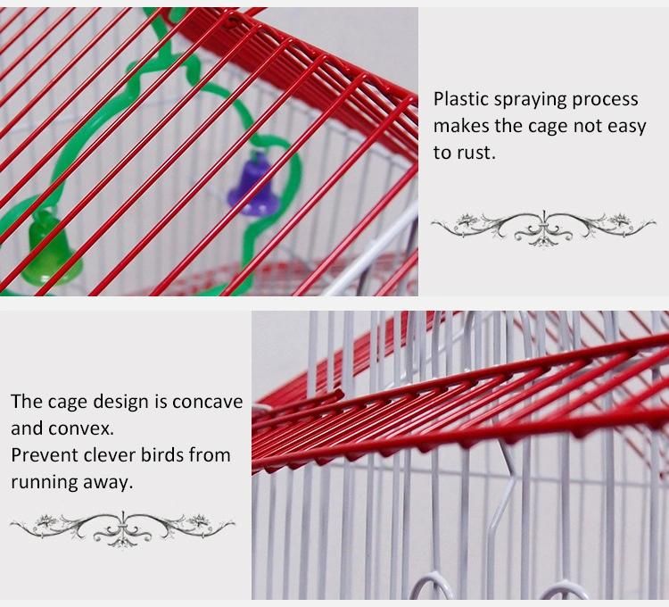 Customize OEM ODM Hanging Iron Metal Oldable Canary Bird Cage