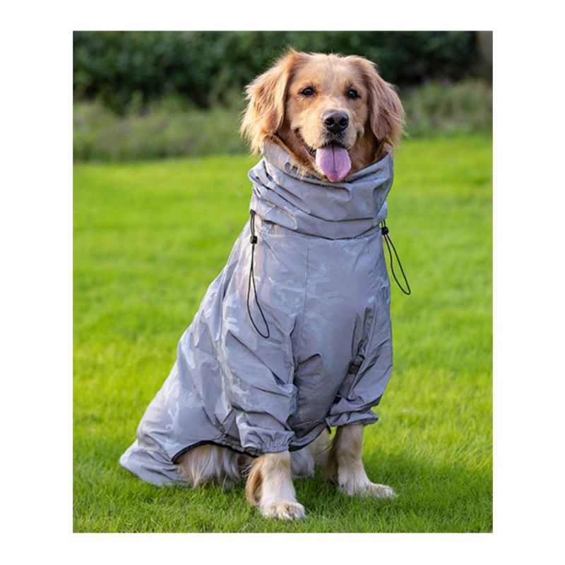 Outdoor Waterproof Reflective 4-Leg Dog Jacket Dog Coat Abrigo De Lluvia De Perro