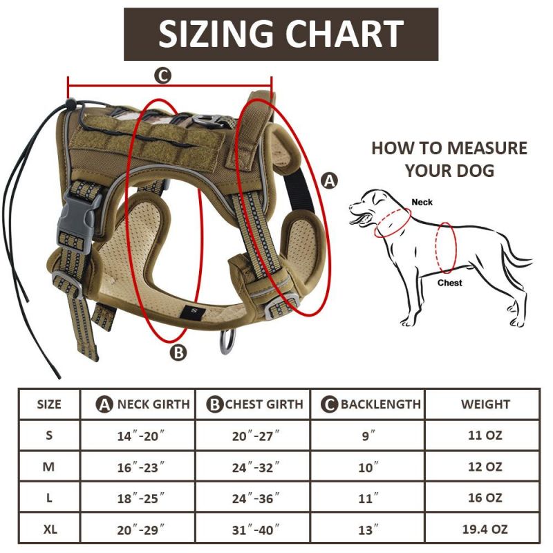 Adjustable Dog Harness Tactical Dog Saddle Bag Camping Hiking Backpack Harness Dog Harness Tactical Training