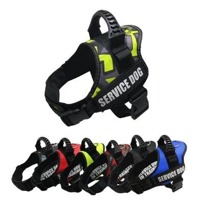 Multicolor Outdoor Training Adjustable No Pull Pet Vest Dog Harness for Big Dog